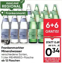 Maximarkt Frankenmarkter Mineralwasser Angebot