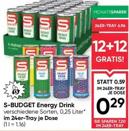 Maximarkt S-BUDGET Energy Drink Angebot