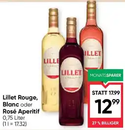 Maximarkt Lillet Rouge, Blanc oder Rosé Aperitif Angebot