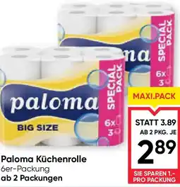 Maximarkt Paloma Küchenrolle Angebot