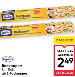 Maximarkt Toppits Backpapier Angebot