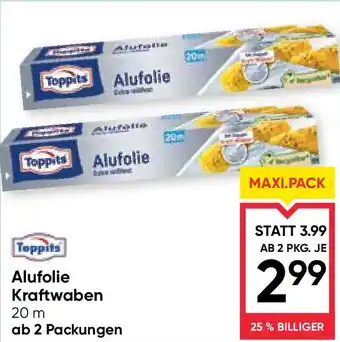 Maximarkt Toppits Alufolie Kraftwaben Angebot