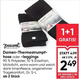 Maximarkt Pascarel Damen-Thermostrumpf- hose oder -leggings Angebot