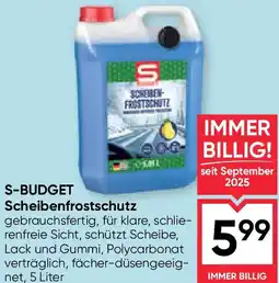 Maximarkt S-BUDGET Scheibenfrostschutz Angebot
