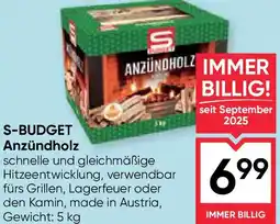 Maximarkt S-BUDGET Anzündholz Angebot