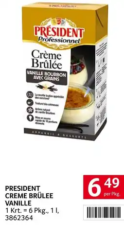 Transgourmet President creme brülee vanille Angebot