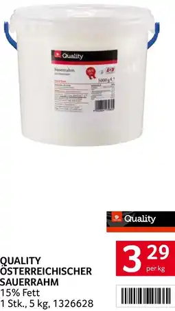 Transgourmet Quality österreichischer sauerrahm Angebot