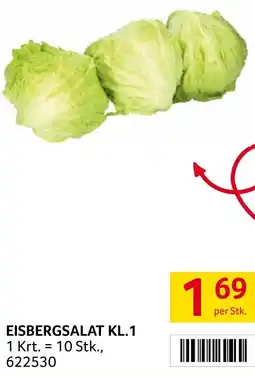 Transgourmet Eisbergsalat kl.1 Angebot