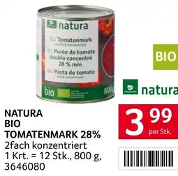 Transgourmet Natura bio tomatenmark 28% Angebot