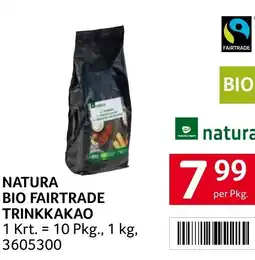 Transgourmet Natura bio fairtrade trinkkakao Angebot