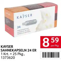 Transgourmet Kayser sahnekapseln 24 Angebot