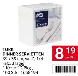 Transgourmet Tork dinner servietten Angebot
