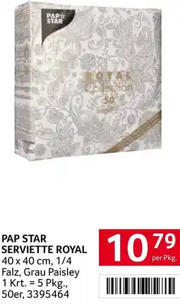 Transgourmet PAP STAR SERVIETTE ROYAL Angebot
