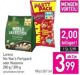 Sutterlüty Lorenz Nic Nac's Partypack oder Nussmix Angebot