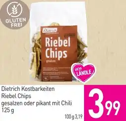Sutterlüty Dietrich Kostbarkeiten Riebel Chips gesalzen oder pikant mit Chili Angebot