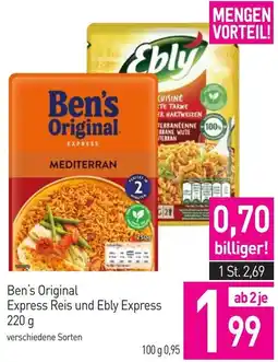 Sutterlüty Ben's Original Express Reis und Ebly Express Angebot