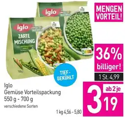 Sutterlüty Iglo Gemüse Vorteilspackung Angebot
