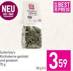 Sutterlüty Sutterlüty's Kürbiskerne geröstet und gesalzen Angebot