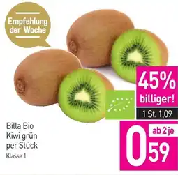 Sutterlüty Billa Bio Kiwi grün Angebot