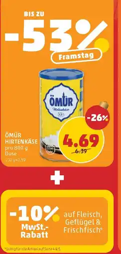 PENNY Ömür hirtenkäse Angebot