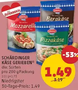 PENNY Schärdinger käse gerieben Angebot