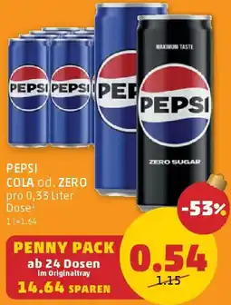 PENNY Pepsi cola od. zero Angebot