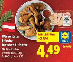 Lidl Wiesentaler Frische Maishendl-Platte Angebot