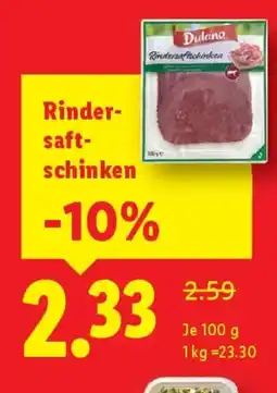 Lidl Rinder- saft- schinken Angebot