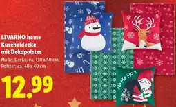 Lidl LIVARNO home Kuscheldecke mit Dekopolster Angebot