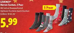 Lidl LIVERGY Herren Socken, 5 Paar Angebot
