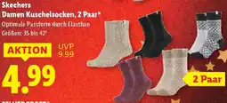 Lidl Skechers Damen Kuschelsocken, 2 Paar* Angebot