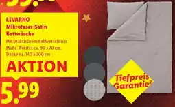 Lidl LIVARNO Mikrofaser-Satin Bettwäsche Angebot