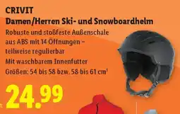Lidl Crivit damen/herren ski- und snowboardhelm Angebot