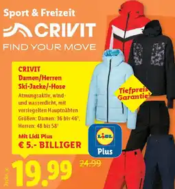 Lidl Crivit damen/herren ski jacke Angebot