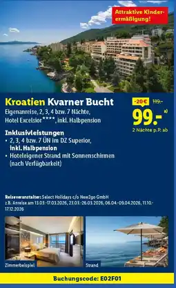 Lidl Kroatien kvarner bucht Angebot