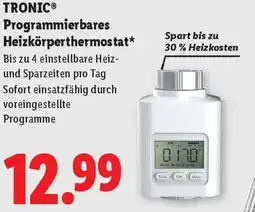 Lidl Tronic programmierbares heizkörperthermostat Angebot
