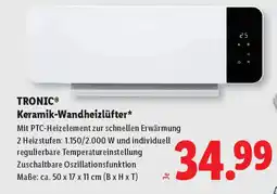 Lidl Tronic keramik wandheizlüfter Angebot