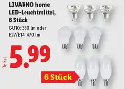 Lidl Livarno home led-leuchtmittel 6 stück Angebot