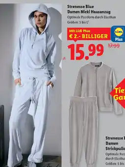 Lidl Strenesse blue damen nicki hausanzug Angebot