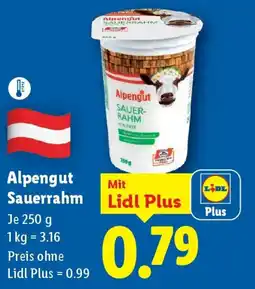 Lidl Alpengut Sauerrahm Angebot