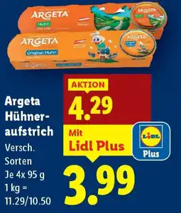 Lidl Argeta Hühner aufstrich Angebot