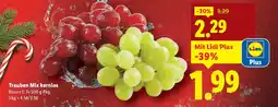 Lidl Trauben mix kernlos Angebot