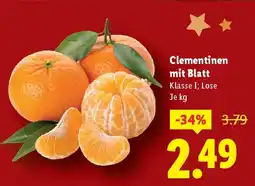 Lidl Clementinen mit Blatt Angebot