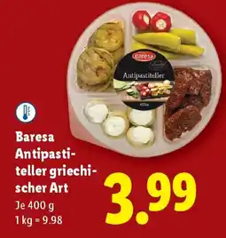 Lidl Baresa antipasti teller griechi scher art Angebot