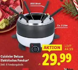 Lidl Cuisinier deluxe elektrisches fondue Angebot