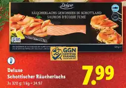 Lidl Deluxe schottischer räucherlachs Angebot