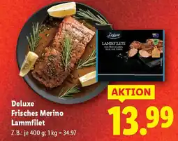 Lidl Deluxe frisches merino lammfilet Angebot