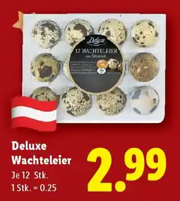 Lidl Deluxe wachteleier Angebot
