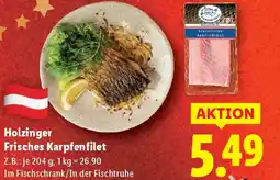 Lidl Holzinger frisches karpfenfilet Angebot