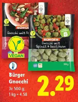 Lidl Burger gnocchi Angebot